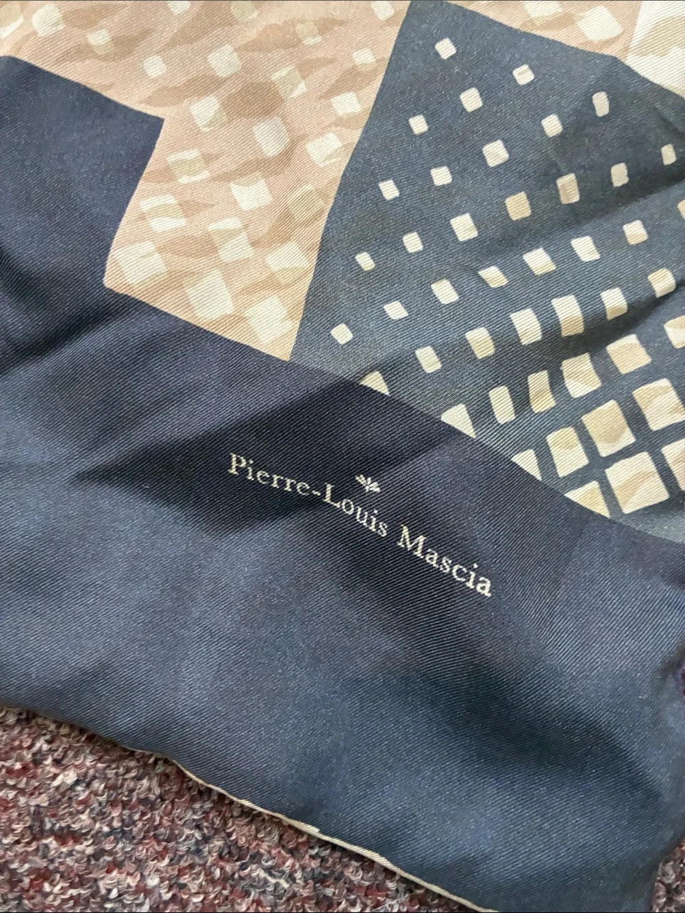 Pierre Louis Mascia Silk Blend Blouse Long Scarf
